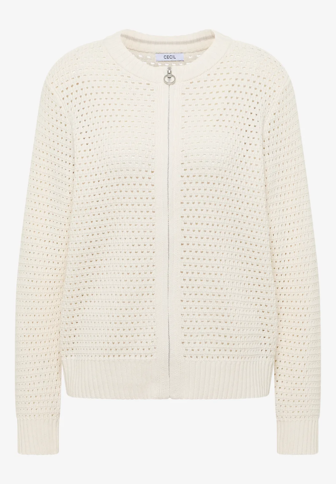 Cecil Gehaakt Vest - Raw Sand Beige