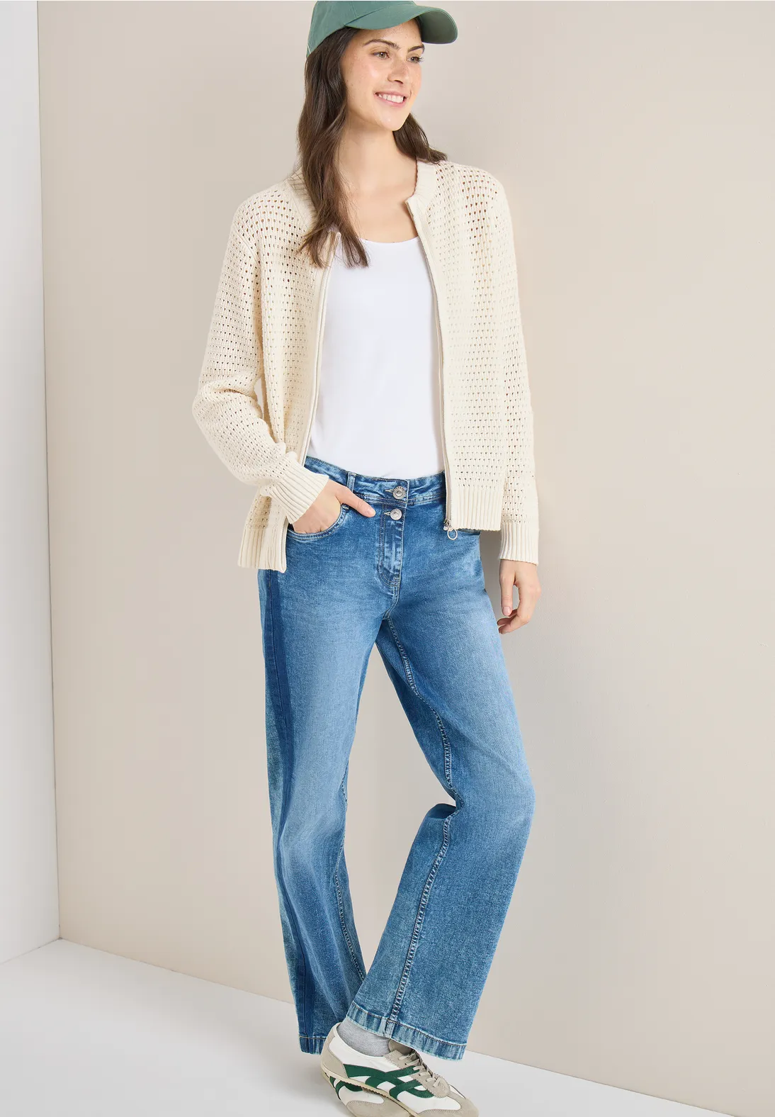 Cecil Longsleeve Cardigan - Raw Sand Beige