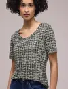 Street One Shirt met Minimale Print Gerda - Shadowed Navy