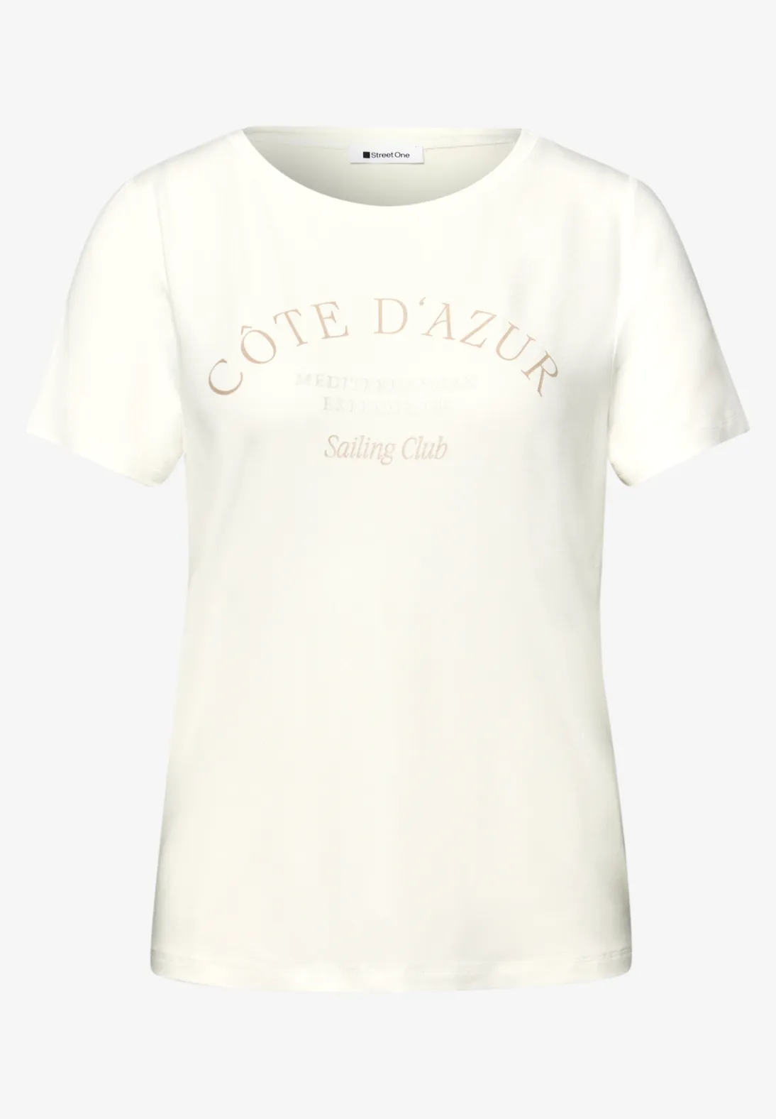 Street One Shirt mit Wording - Off White