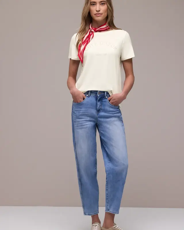 Street One Shirt mit Wording - Off White