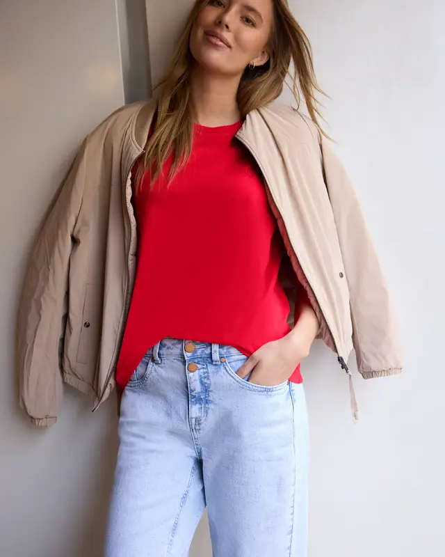 Street One Studio Shirt met Hartjesprint - Torch Red