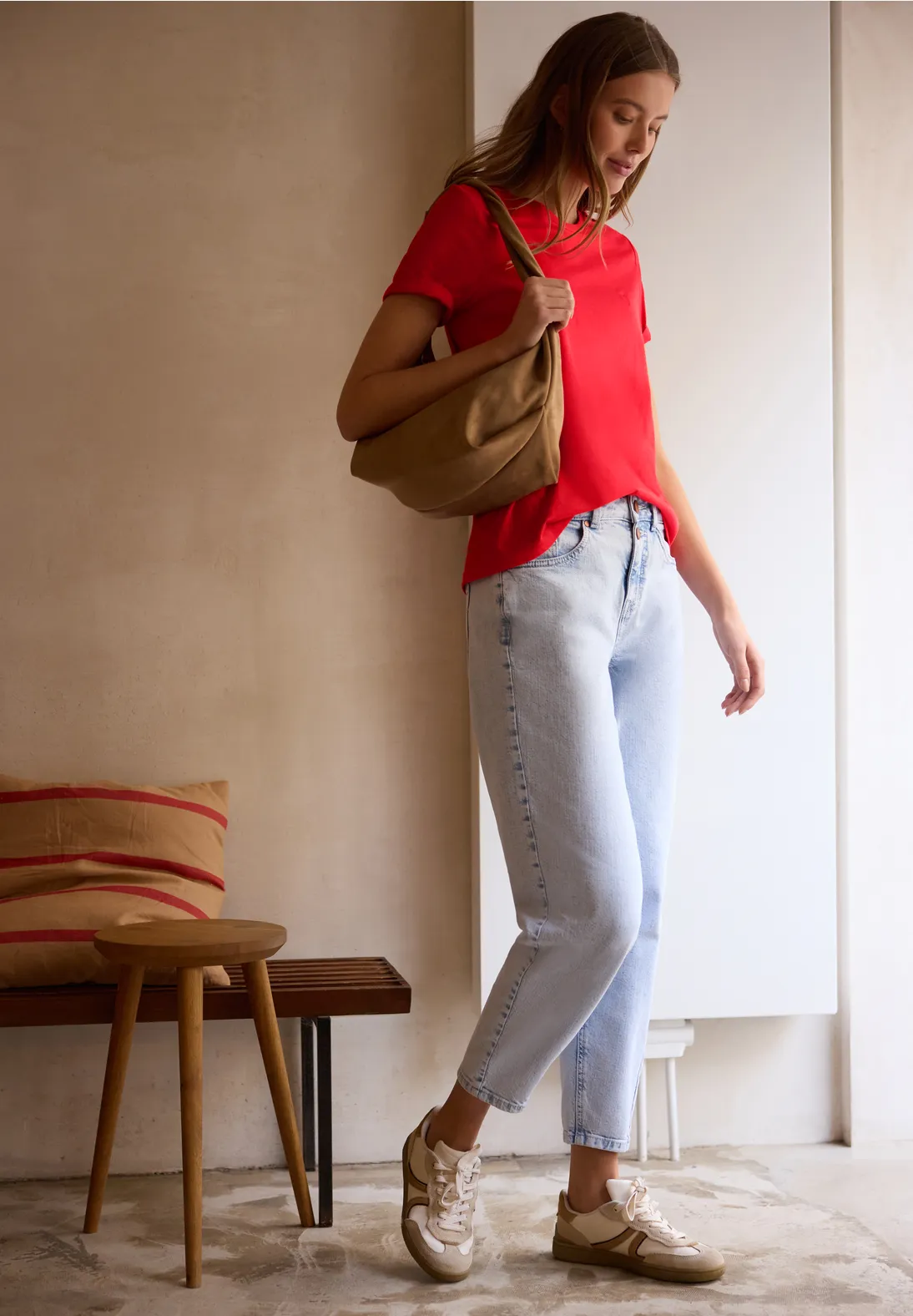 Street One Studio Shirt met Hartjesprint - Torch Red