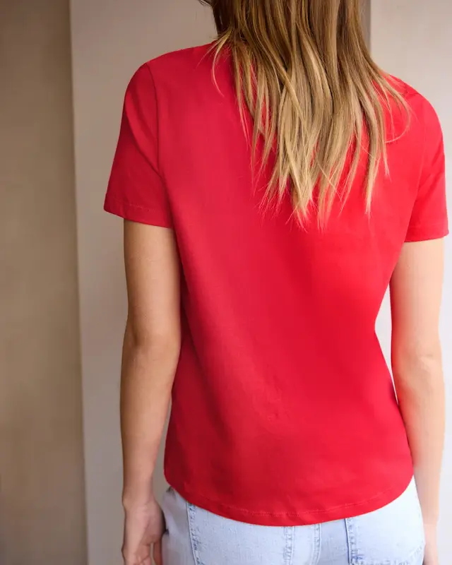 Street One Studio T-Shirt with Heart - Torch Red