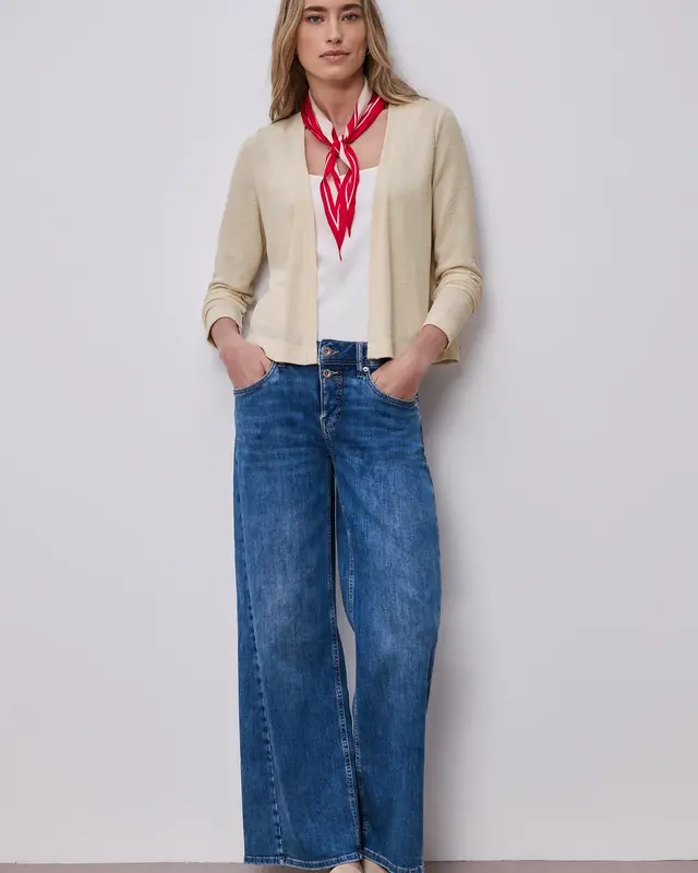 Street One Gebreid Vestje Nette - Smoke Beige