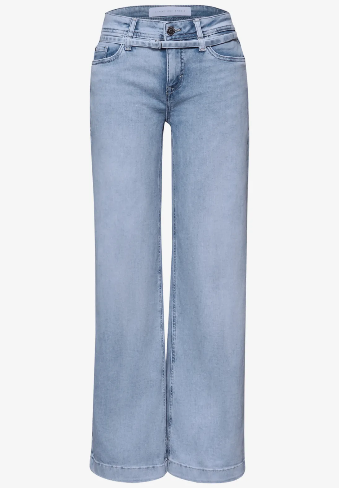 Street One Studio Wide Leg Jeans - Light Blue Wash