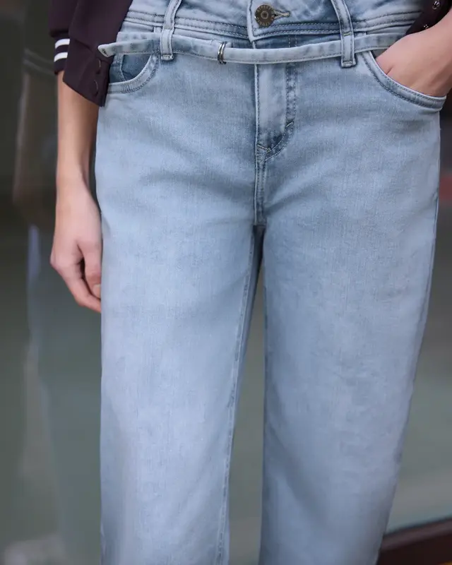 Street One Studio Wide Leg Jeans - Light Blue Wash