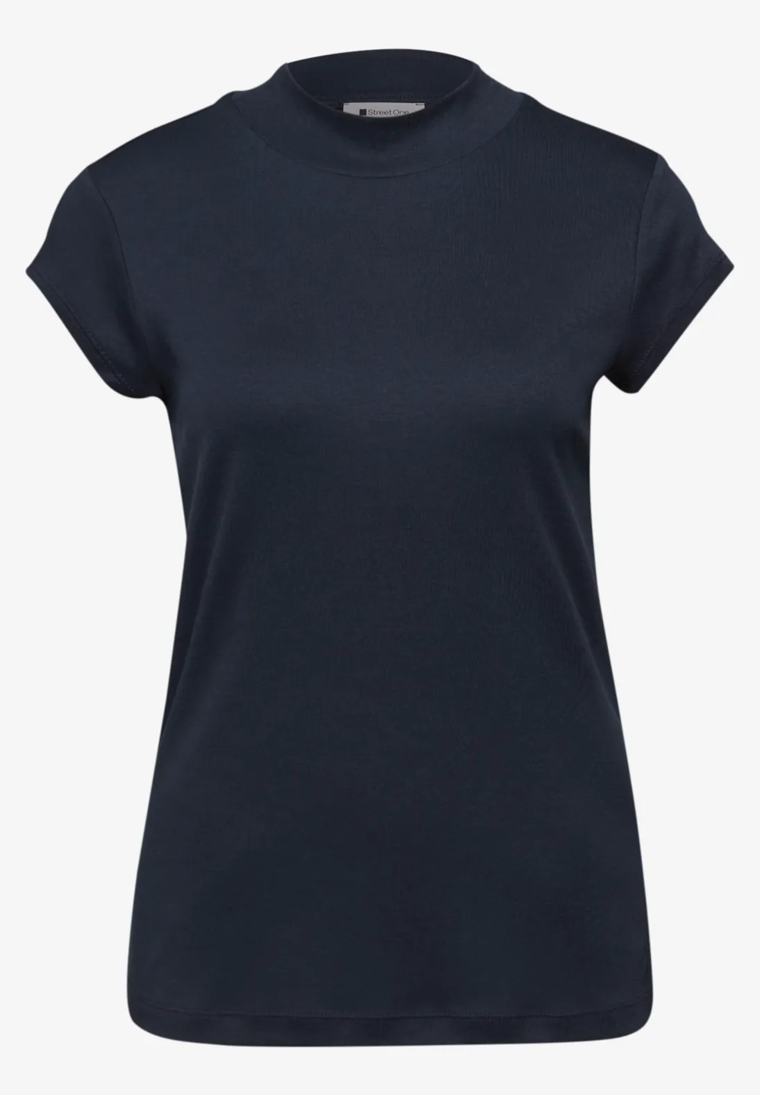 Street One Basic Shirt, Turtleneck - Shadowed Navy