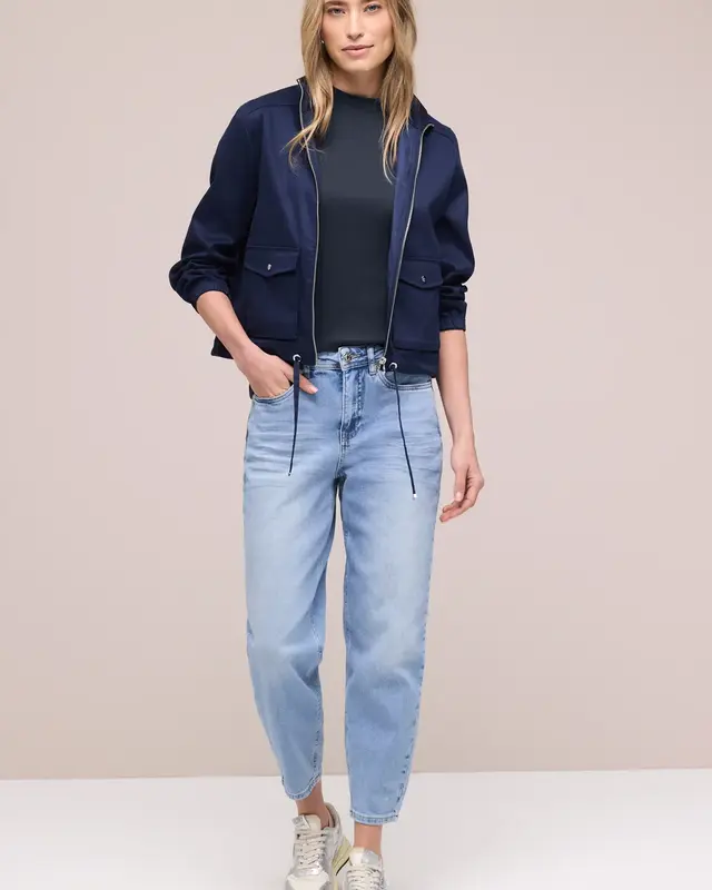 Street One Basic Shirt, Turtleneck - Shadowed Navy