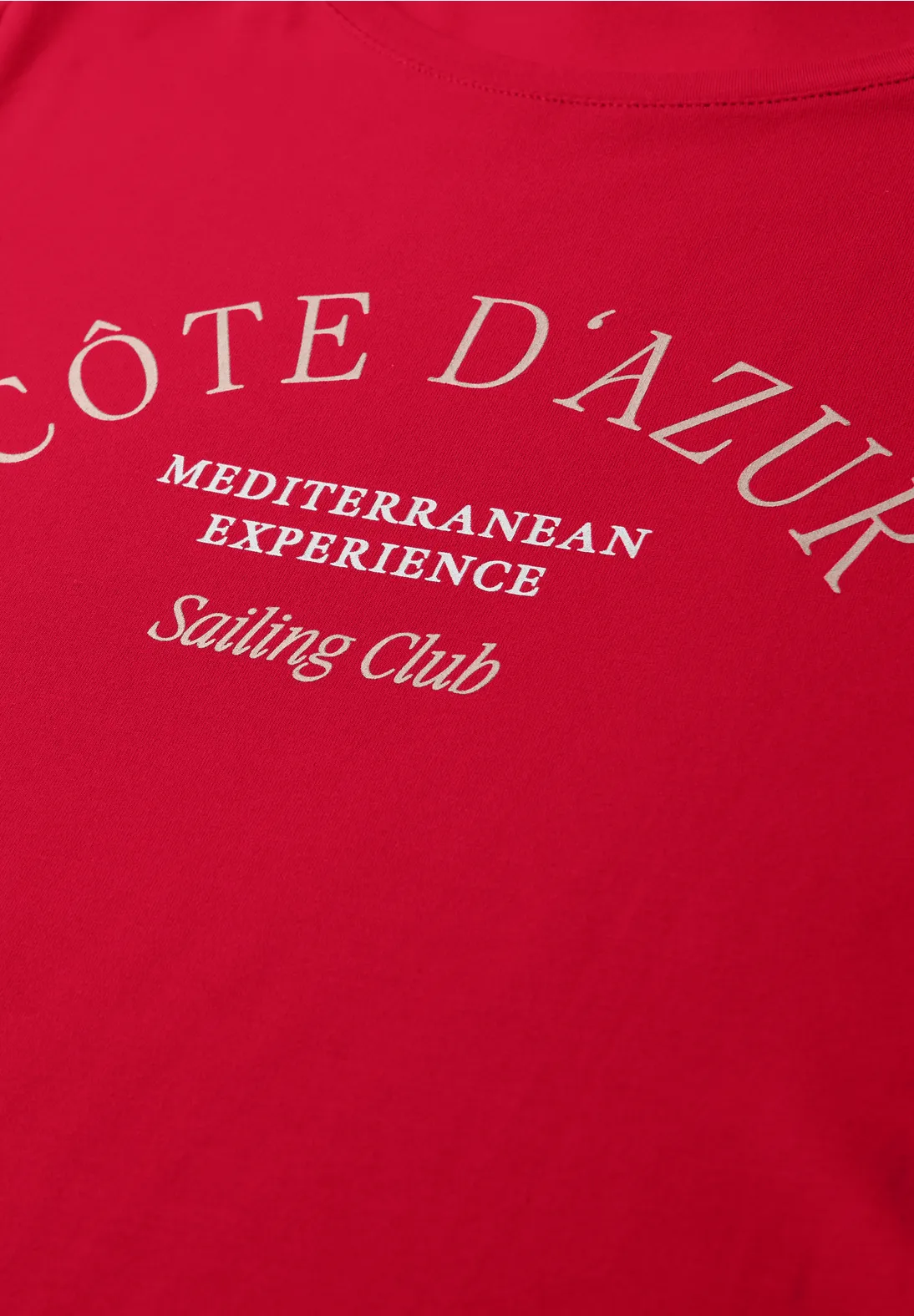 Street One Shirt with Text - Salsa Red