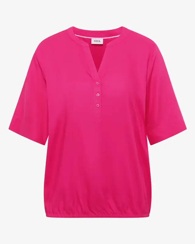 Cecil Short Sleeve Blouse - Beetroot Pink