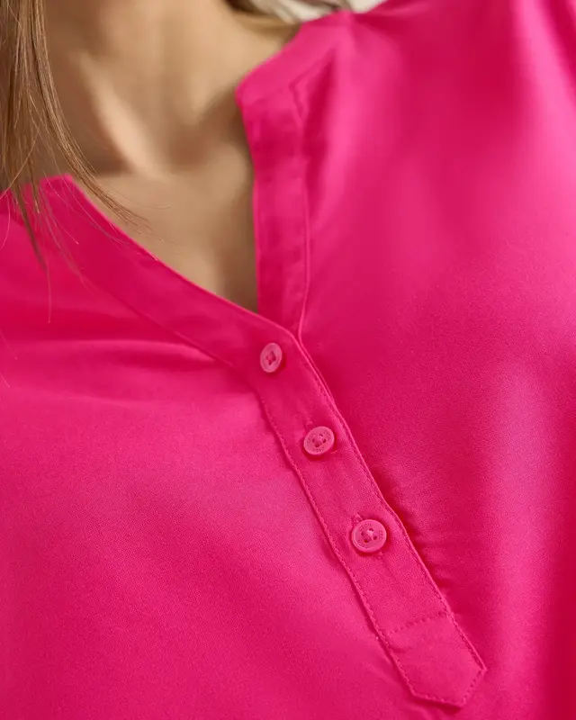 Cecil Short Sleeve Blouse - Beetroot Pink