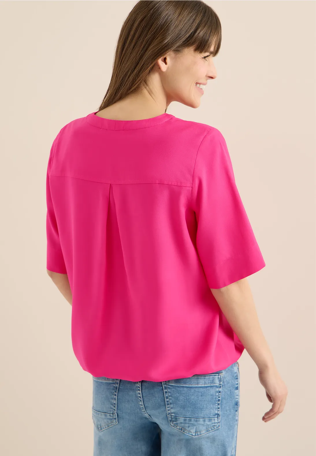 Cecil Kurzarm Bluse - Beetroot Pink