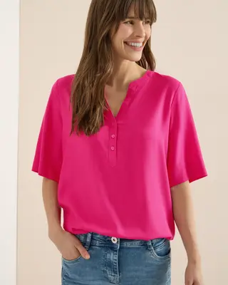 Cecil Kurzarm Bluse - Beetroot Pink