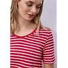 Gestreiftes Shirt Gerda - Salsa Red