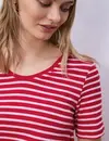 Street One Gestreept Shirt Gerda - Salsa Red