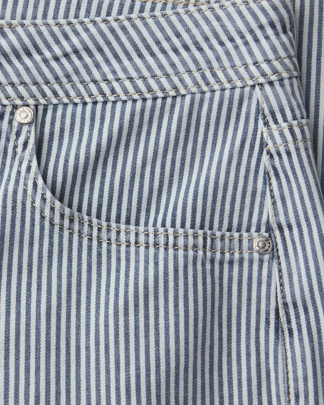 Street One Straight Leg Jeans Amalia - Indigo Striped Wash