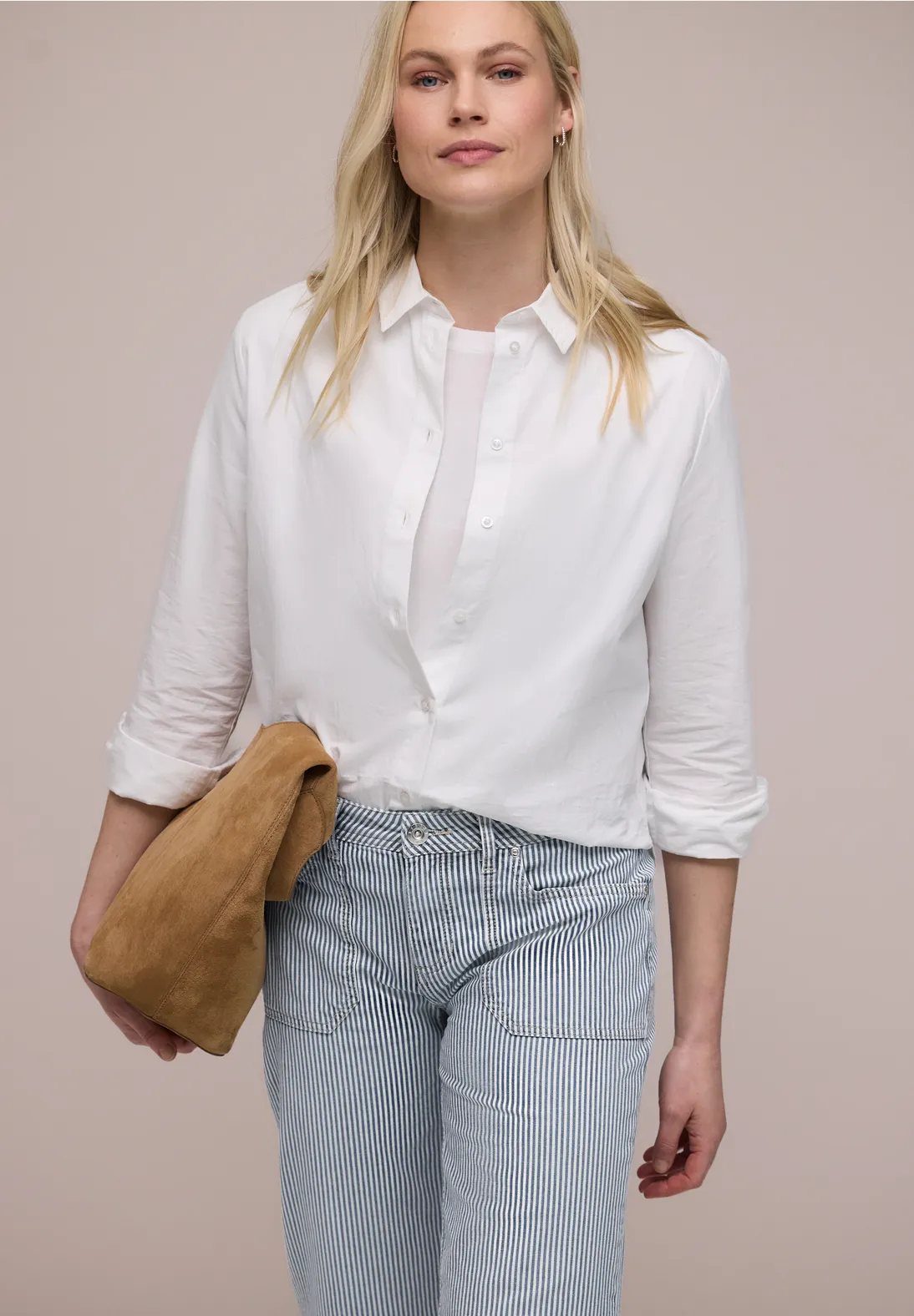 Street One Straigh Leg Jeans Amalia - Indigo Striped Wash