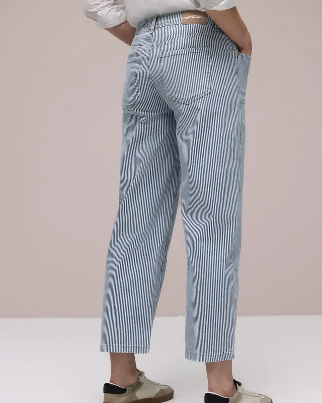 Street One Straight Leg Jeans Amalia - Indigo Striped Wash