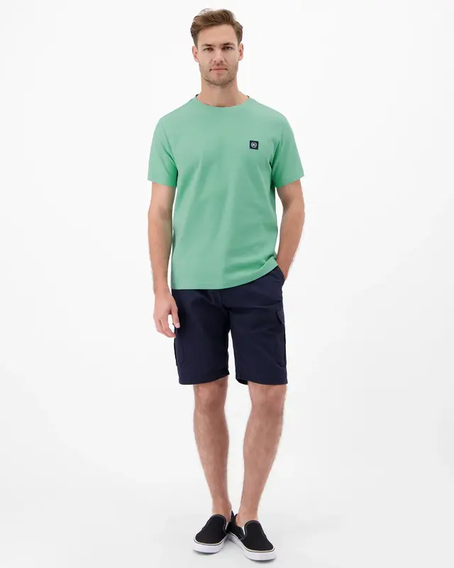 Lerros T-Shirt met Wafel Structuur - Mint Water