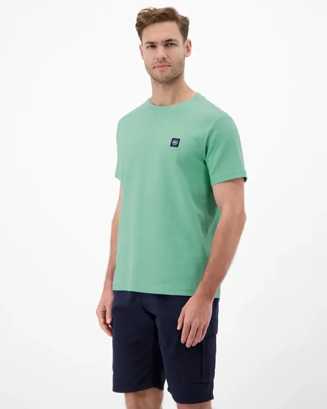 Lerros T-Shirt met Wafel Structuur - Mint Water