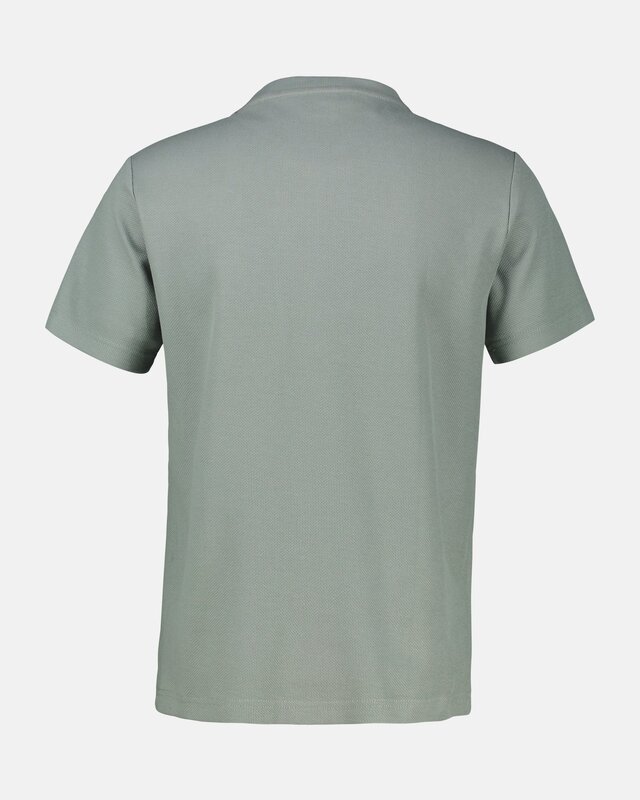 Lerros T-Shirt met Wafel Structuur - Storm Grey