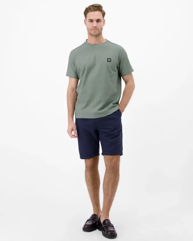 Lerros T-Shirt with Structure - Storm Grey