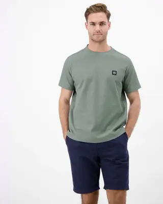 Lerros T-Shirt met Wafel Structuur - Storm Grey