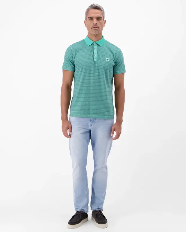 Lerros Poloshirt Fineliner Look - Mint Water