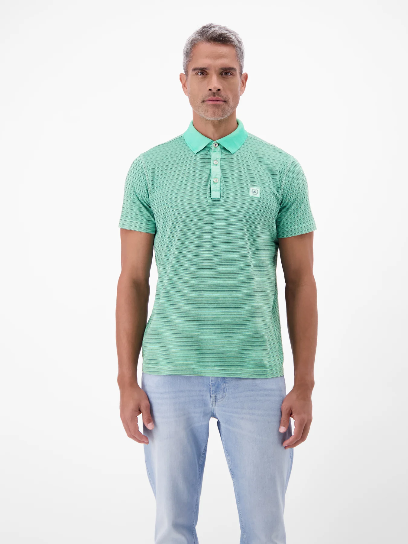 Lerros Poloshirt Fineliner Look - Mint Water