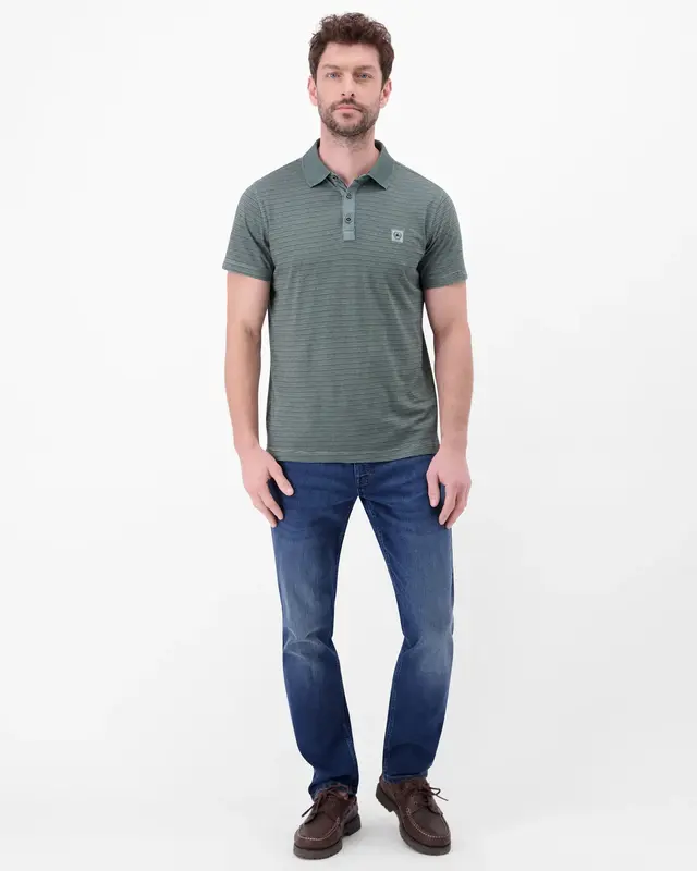 Lerros Poloshirt Fineliner Look - Storm Grey