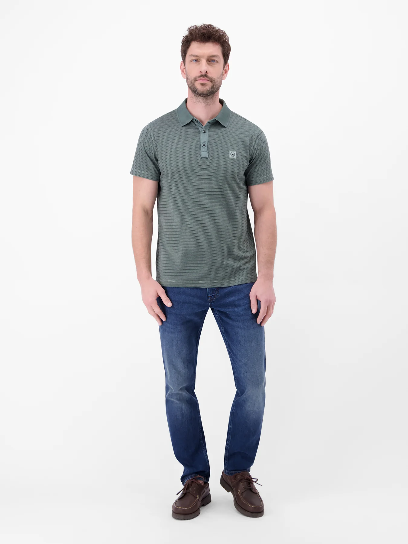 Lerros Poloshirt Fineliner Look - Storm Grey