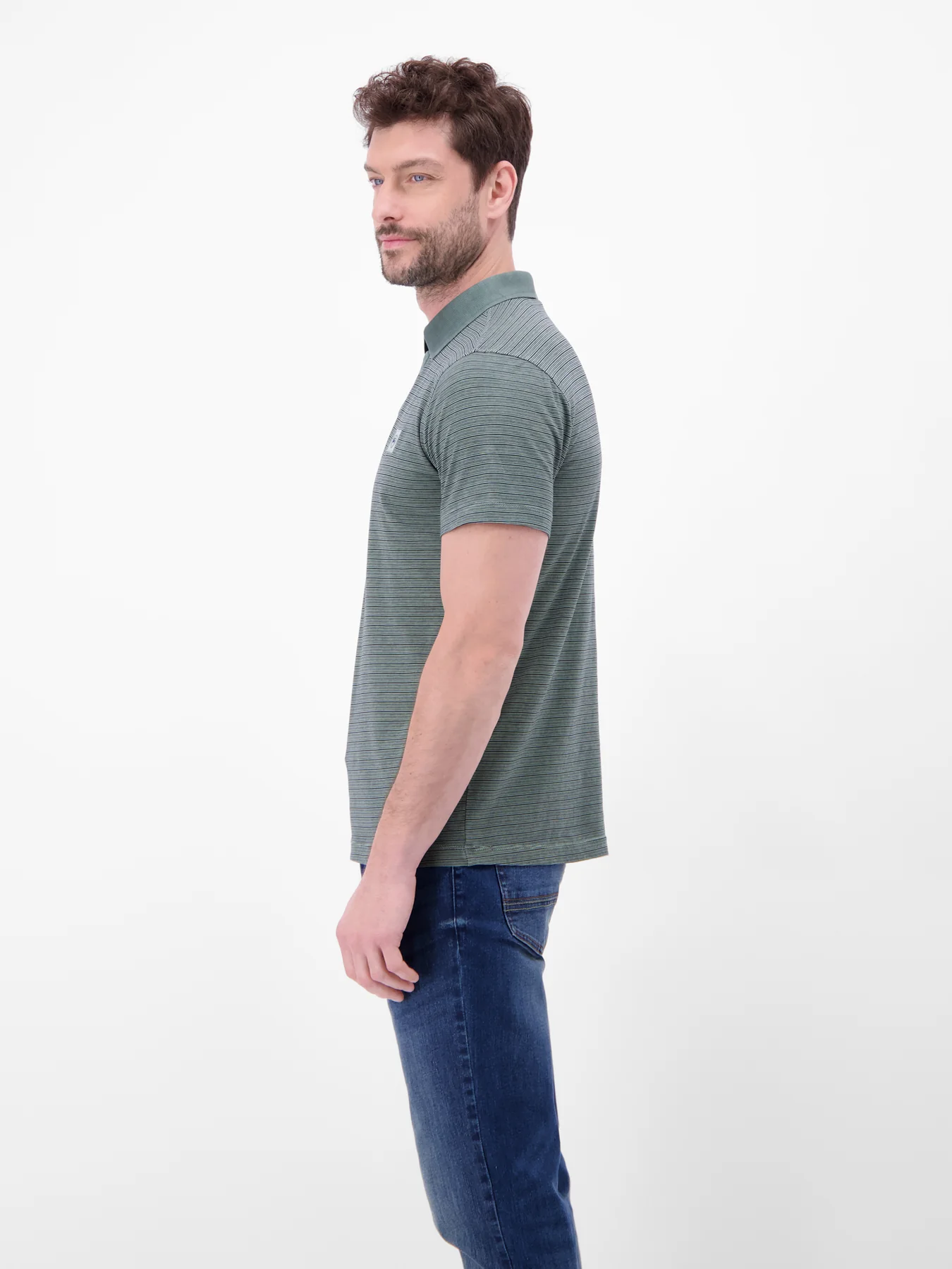 Lerros Poloshirt Fineliner Look - Storm Grey