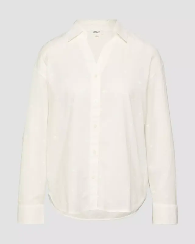 S. Oliver Geborduurde Blouse - Cream