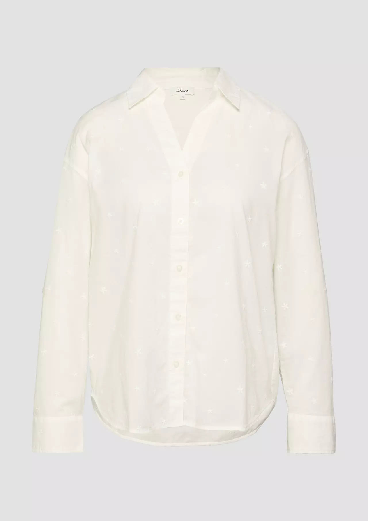 S. Oliver Geborduurde Blouse - Cream
