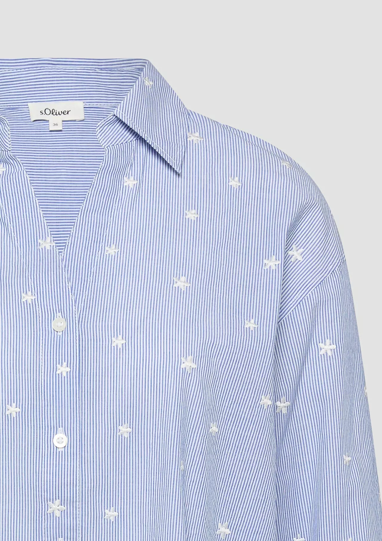 S. Oliver Geborduurde Blouse - Blue