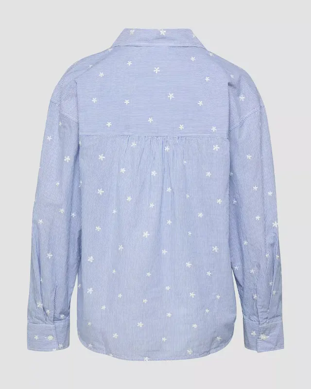 S. Oliver Bluse mit Stickerei - Blue