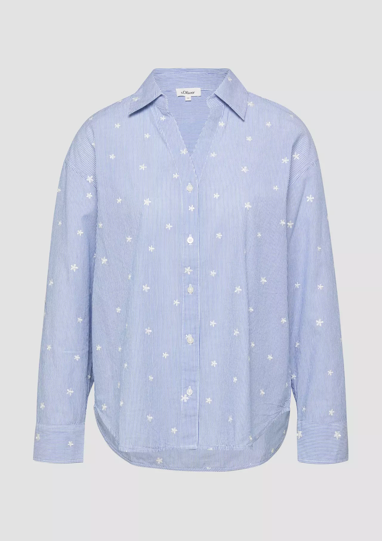 S. Oliver Bluse mit Stickerei - Blue