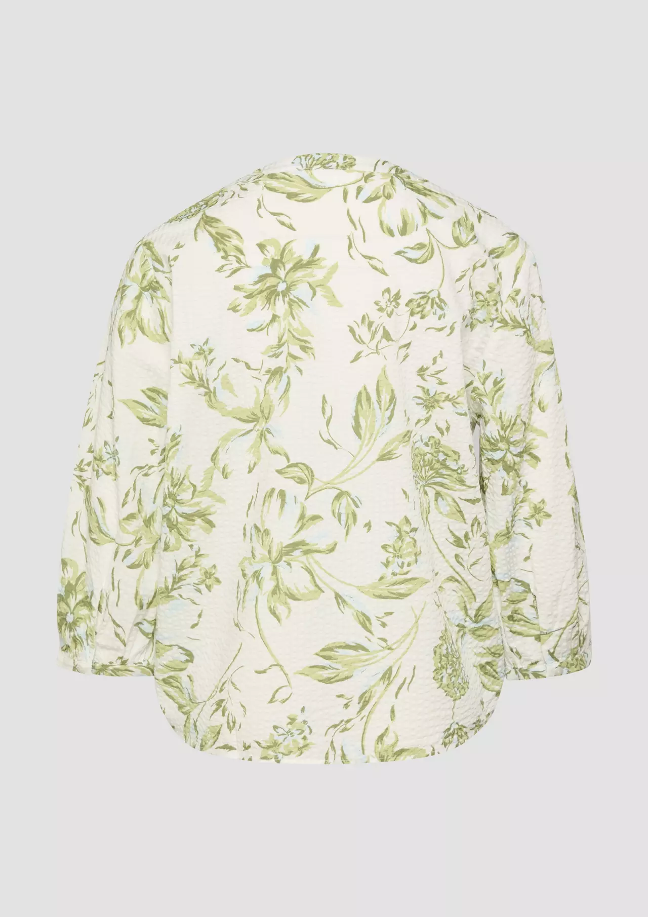 S. Oliver Seersucker Bluse - Green