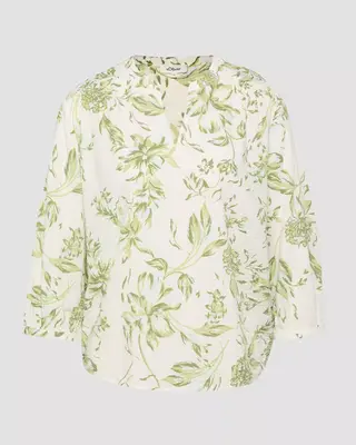 S. Oliver Seersucker Blouse - Green
