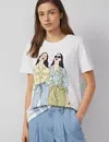 S. Oliver T-Shirt, Frontprint - White