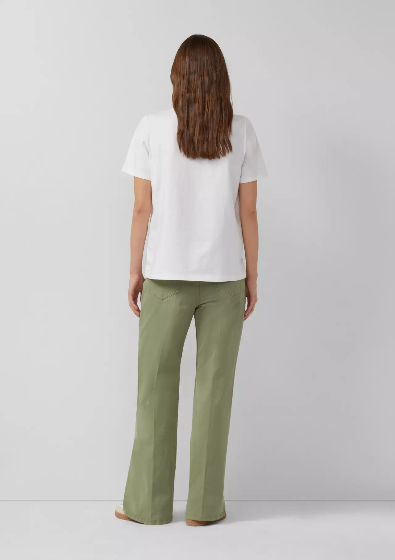 S. Oliver T-Shirt, Frontprint - White