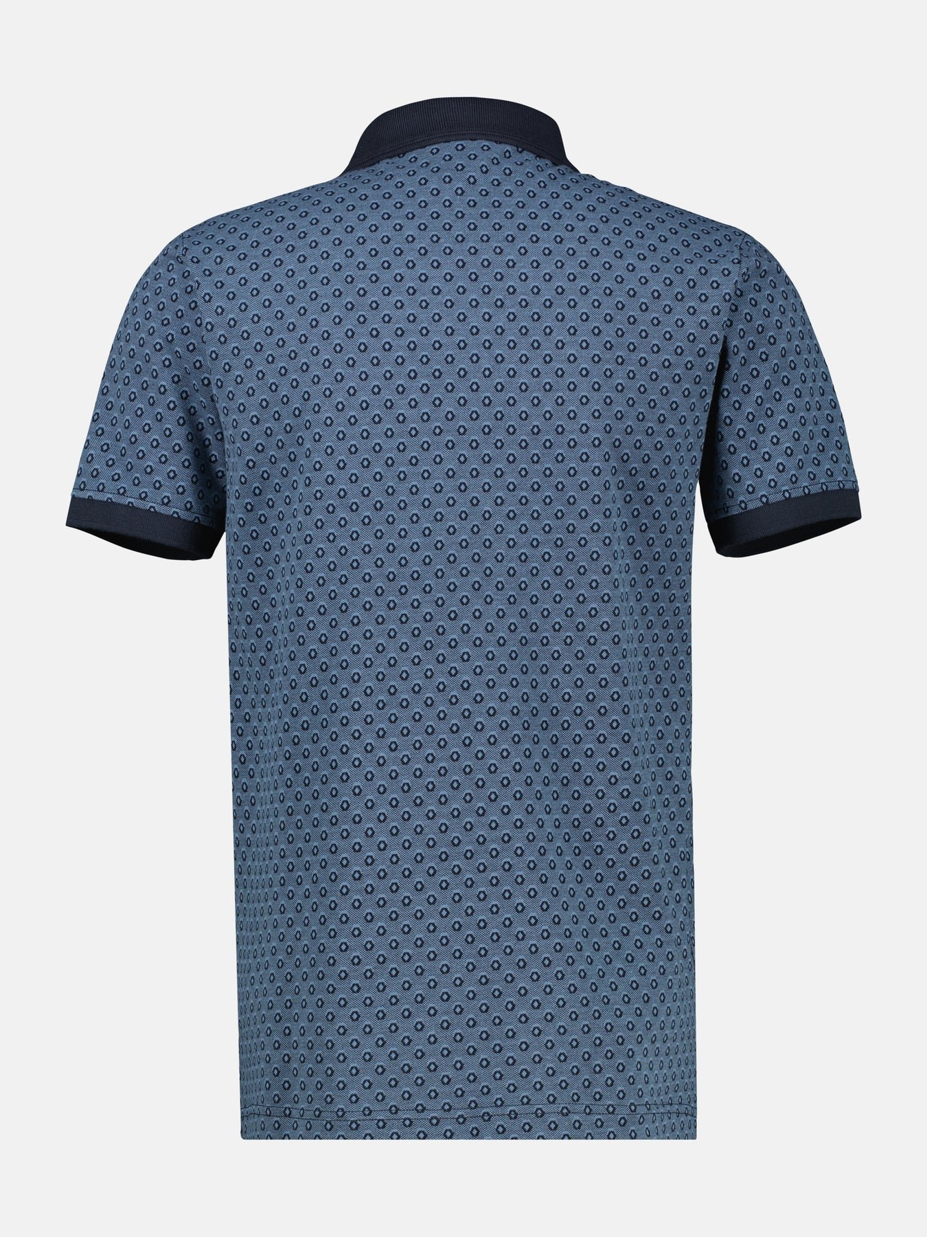 Lerros Poloshirt Allover Print - Classic Navy