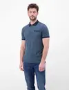 Lerros Poloshirt Allover Print - Classic Navy