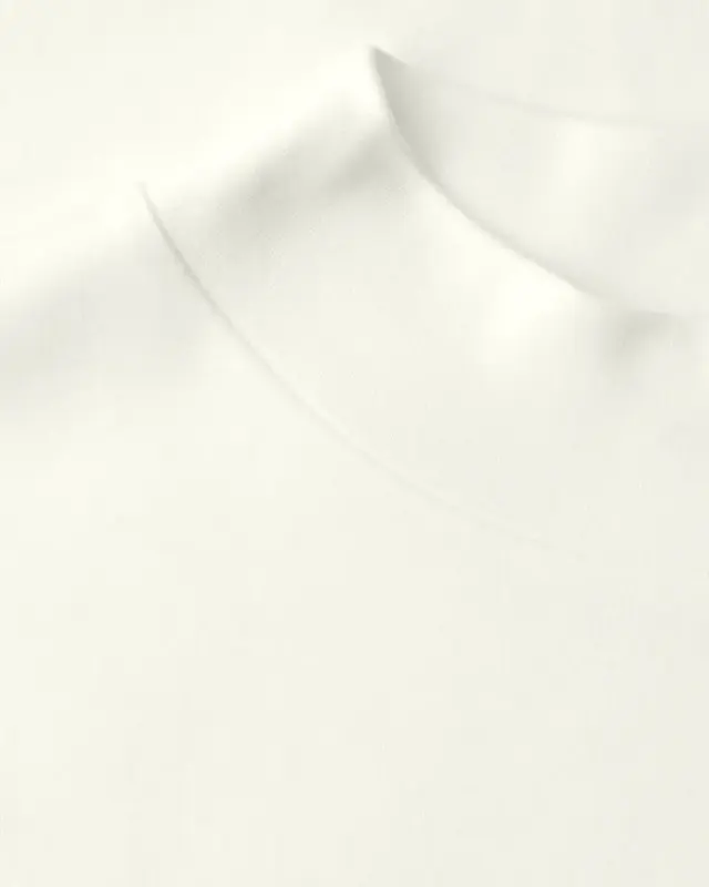 Street One Basic Shirt, Turtleneck - Off White