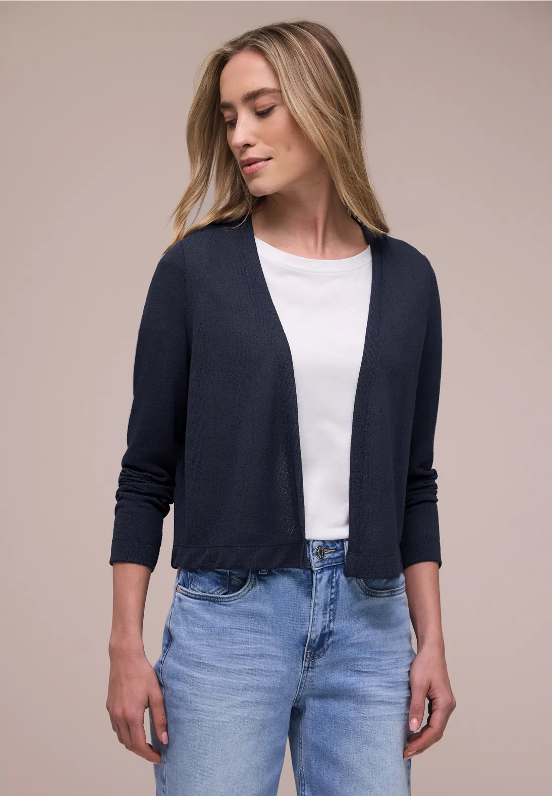 Street One Gebreid Vestje Nette - Shadowed Navy
