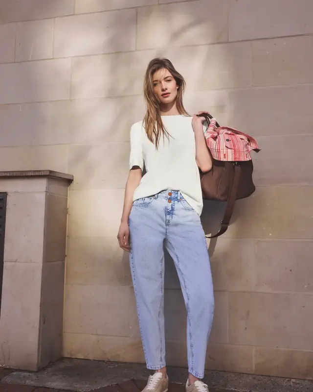 Street One Studio T-Shirt mit Puffärmeln - Off White