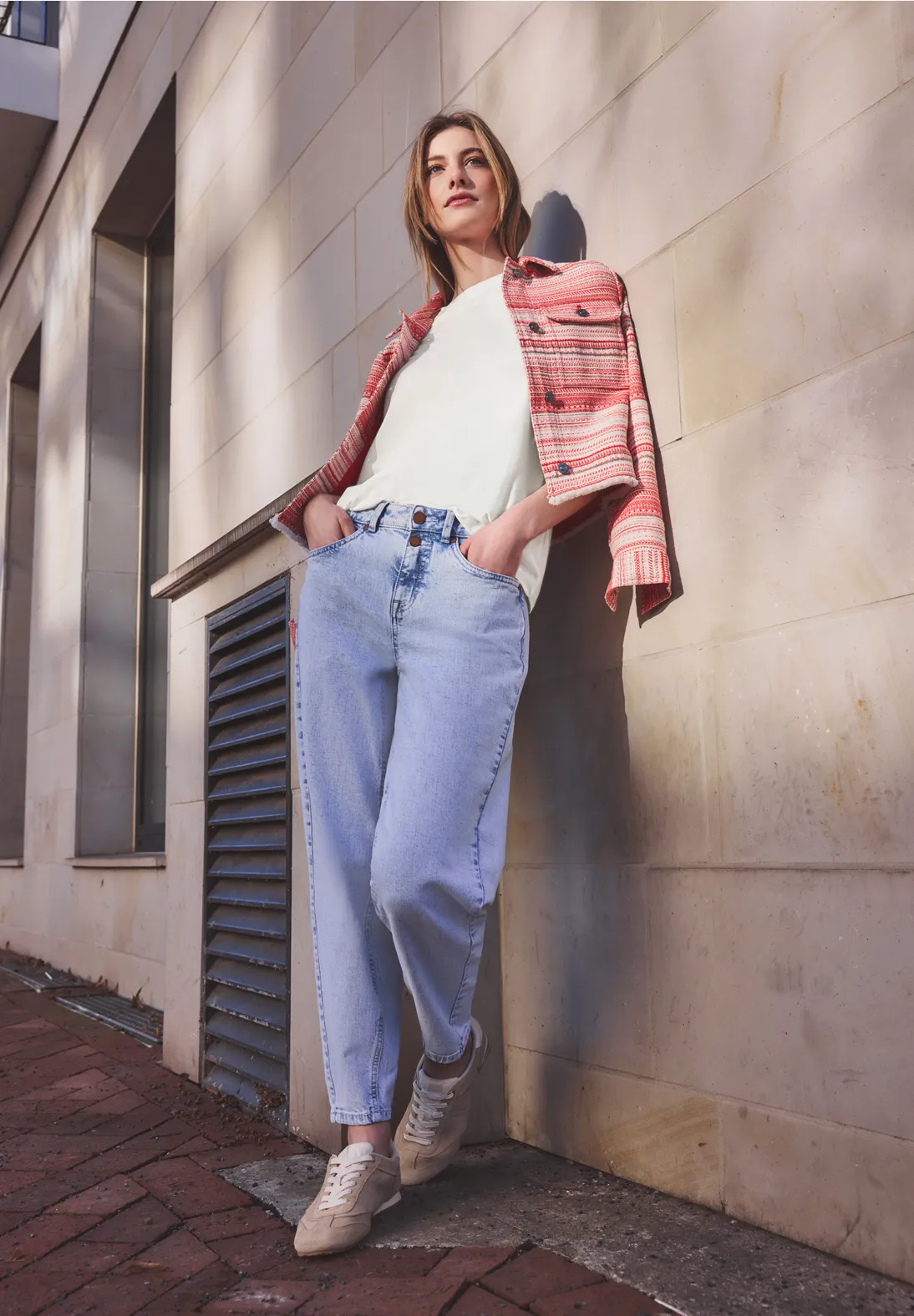 Street One Studio T-Shirt with Puff Sleeves - Off White