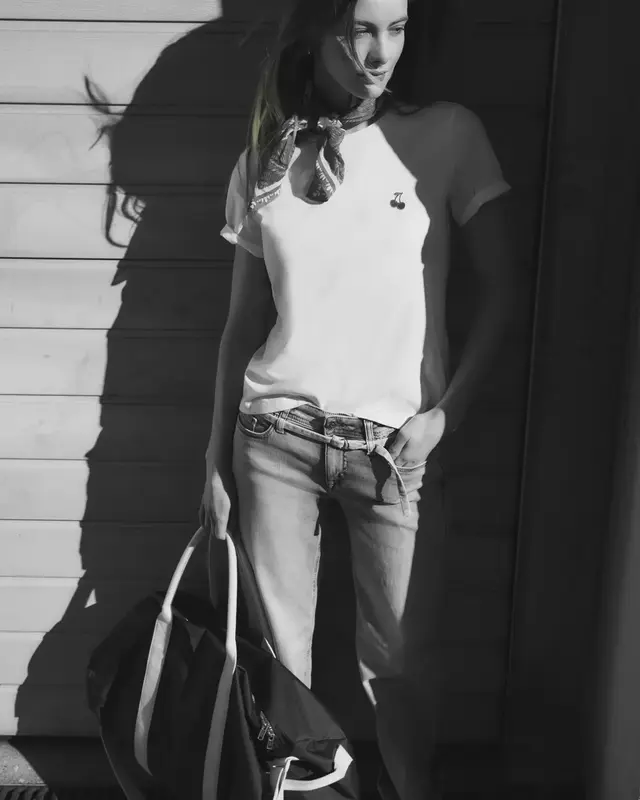 Street One Studio T-Shirt mit Herz-Print - Off White