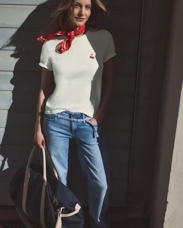 Street One Studio Shirt met Hartjesprint - Off White